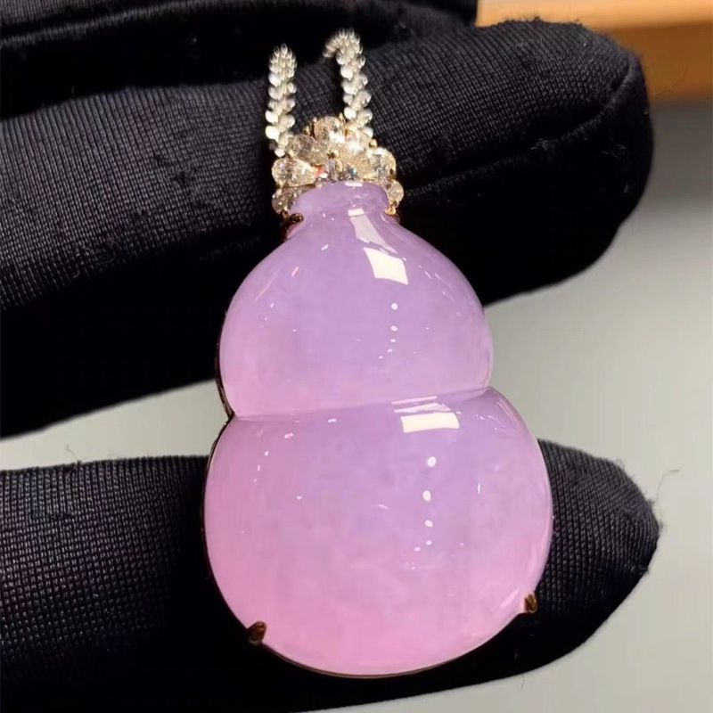 K&G Women'S Formal Wear - Myanmar Violet Ice Jadeite Gourd with
