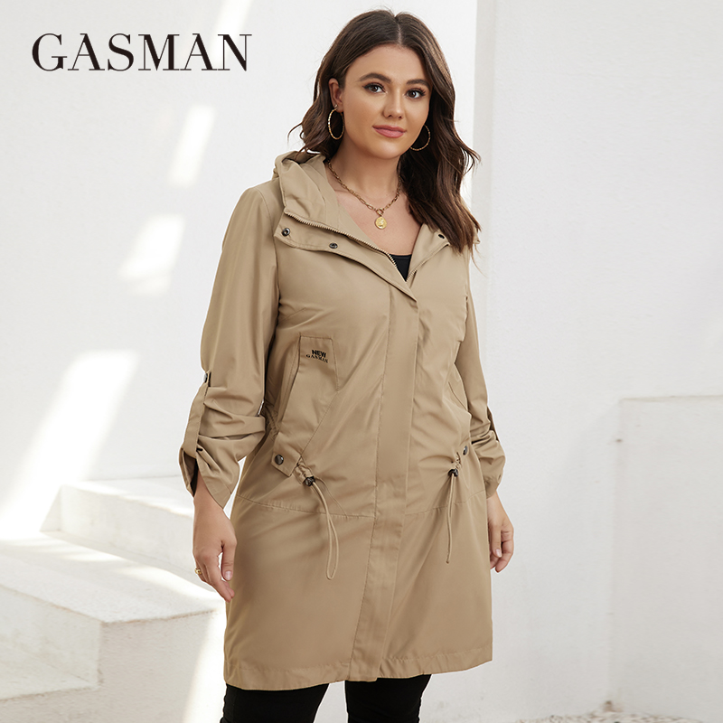 Trench Coat Formal - GASMAN Autumn Trench Coat Plus Size