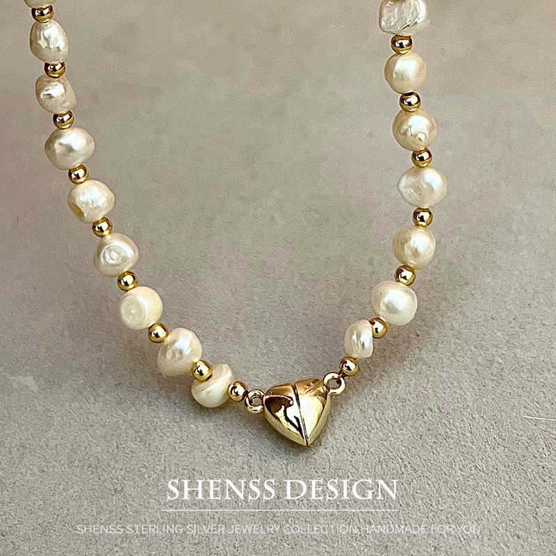 Pearl Necklace Set - Natural Baroque 5-6mm Freshwater Pearl Necklace