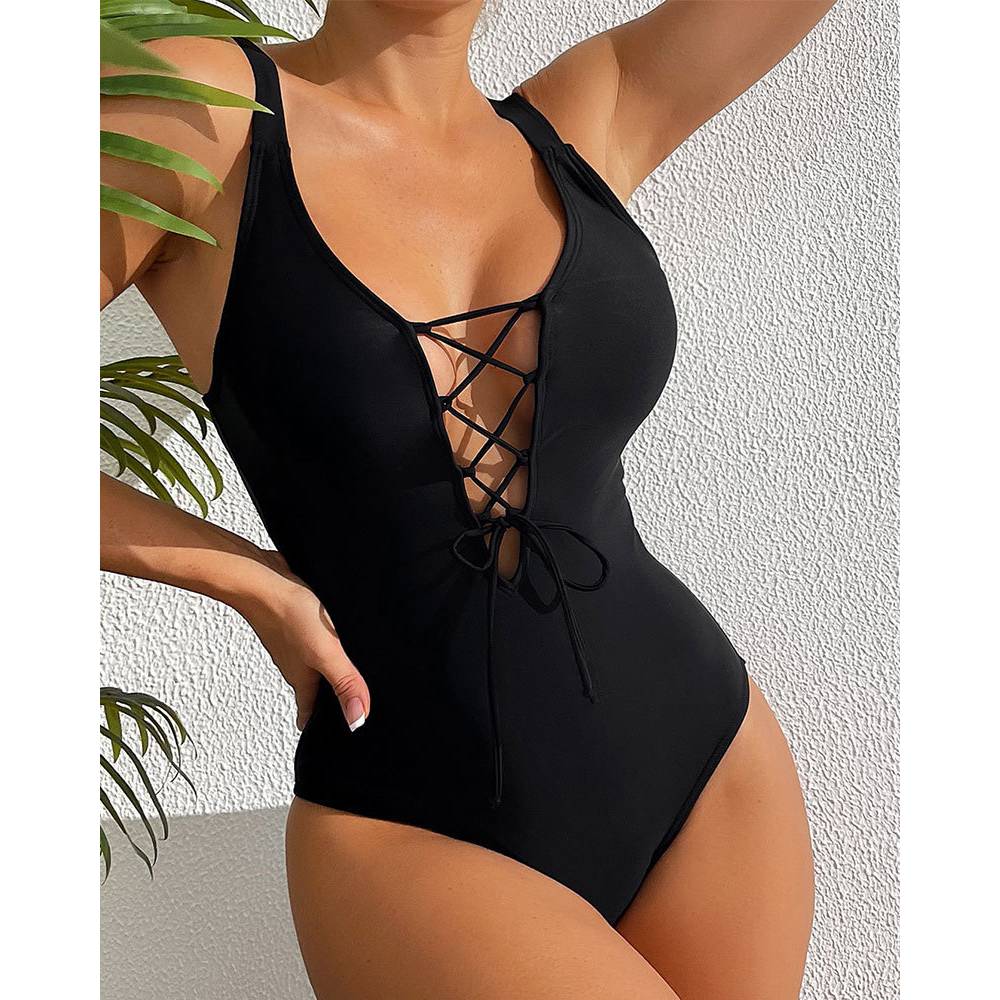 Cikini-One Piece Swimsuit for  - Monochrome Suit Set review and price