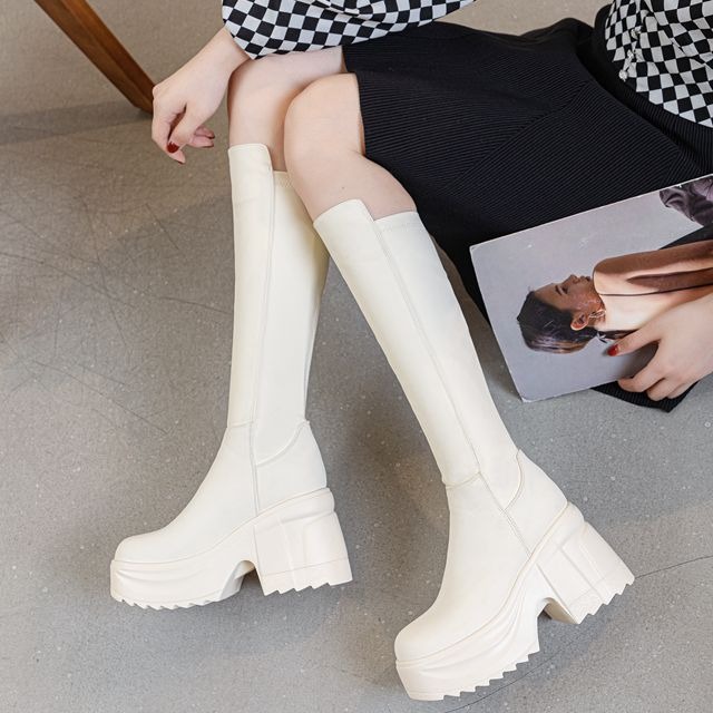 Womens Knee High Thick Sole Wi - Woman Formal Wear review and price