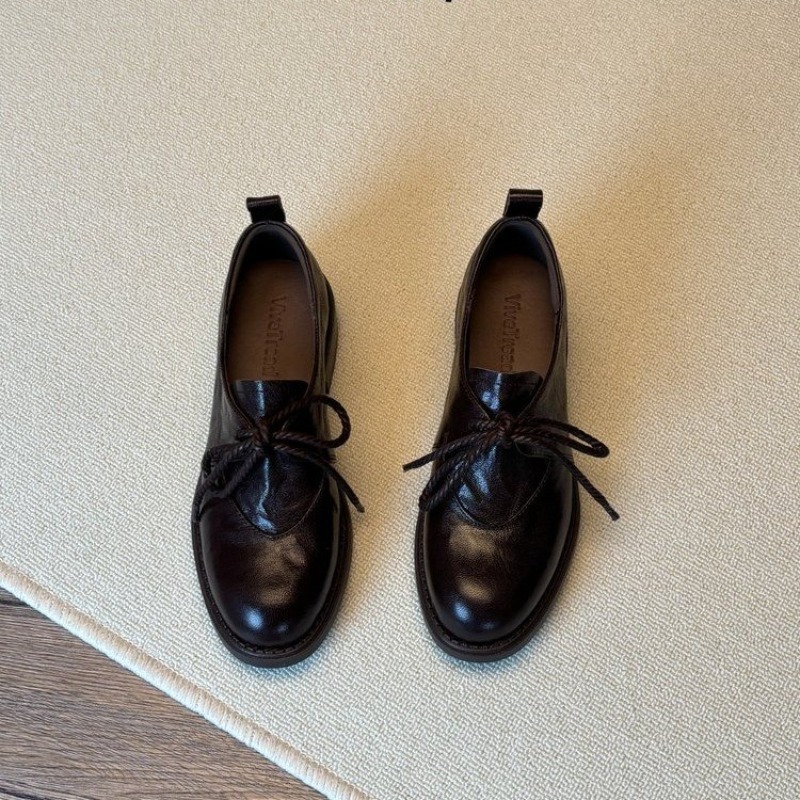 French Vintage Simple Lace-up  - Kitten Heel Women review and price
