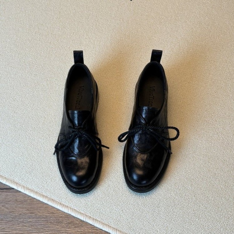 French Vintage Simple Lace-up  - Kitten Heel Women review and price