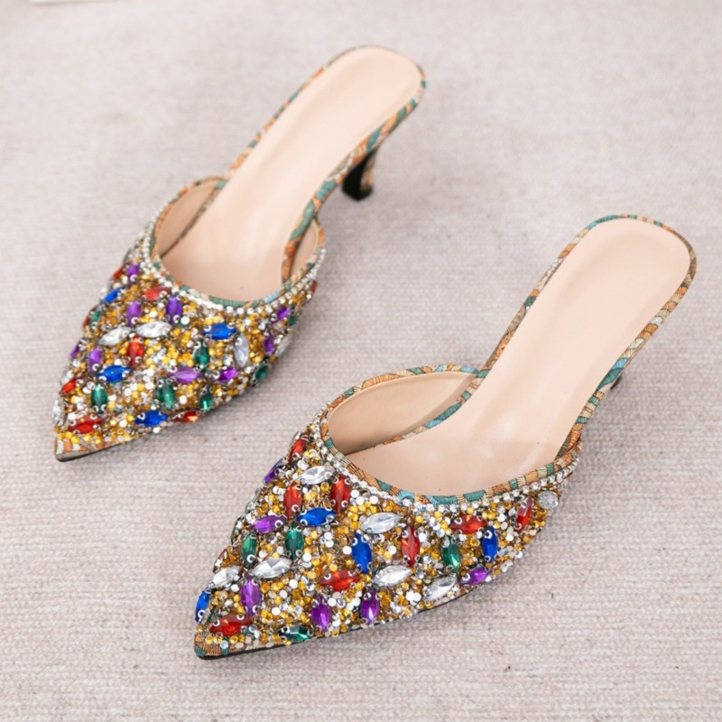 Luxury Rhinestone Kitten Heel  - Kitten Heel Women review and price