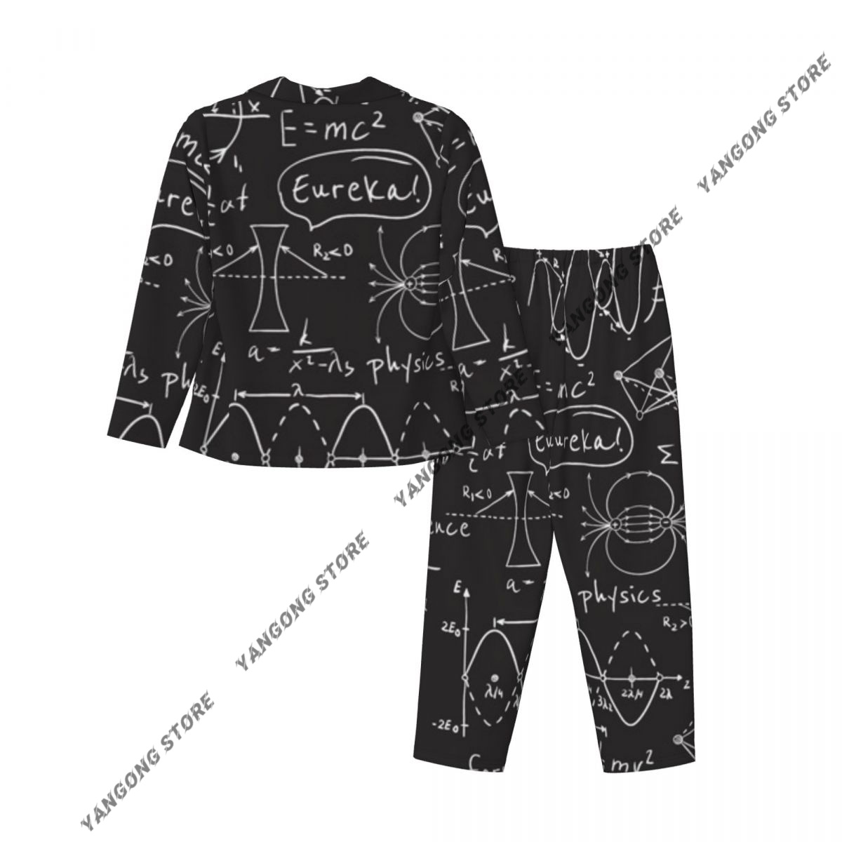 Women Sleepwear Pajamas Scienc - Monochrome Suit Set review and price
