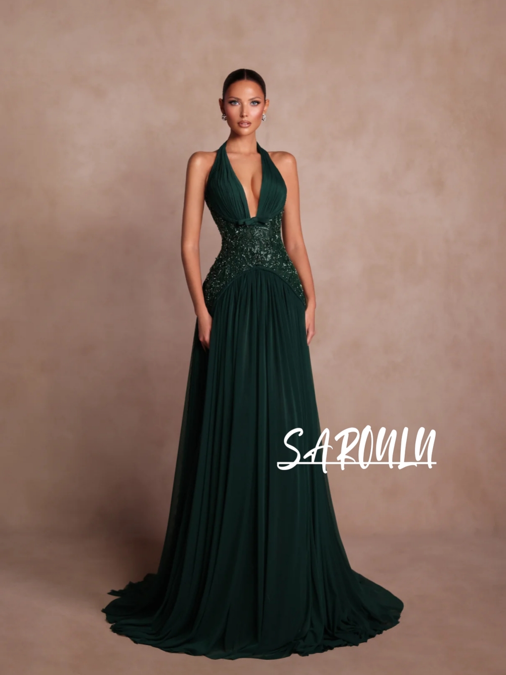 Plus Size Green A Line Evening - Formal Gala Wear Women review and price