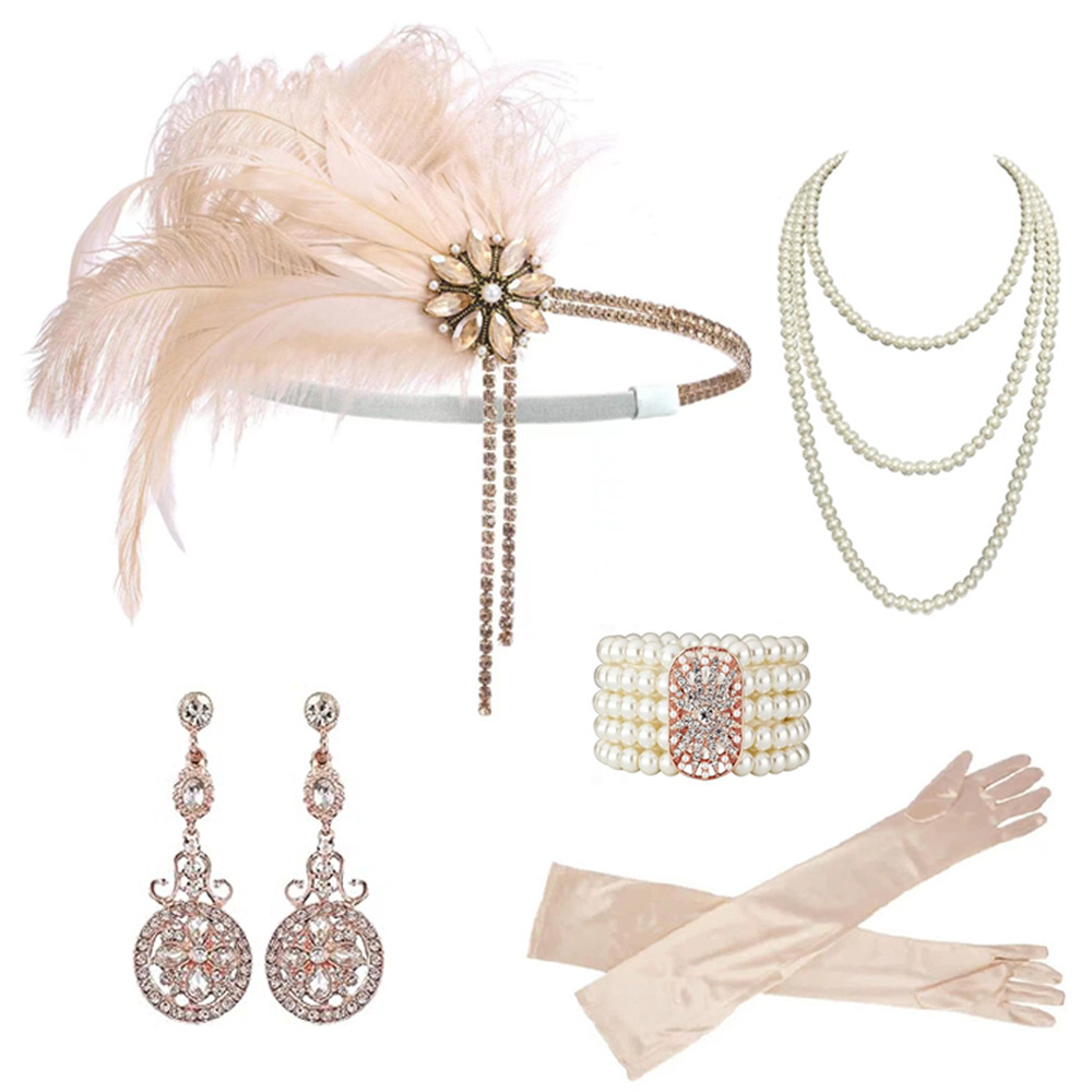 1920s Vintage Party Jewelry Se - Pearl Necklace Set review and price