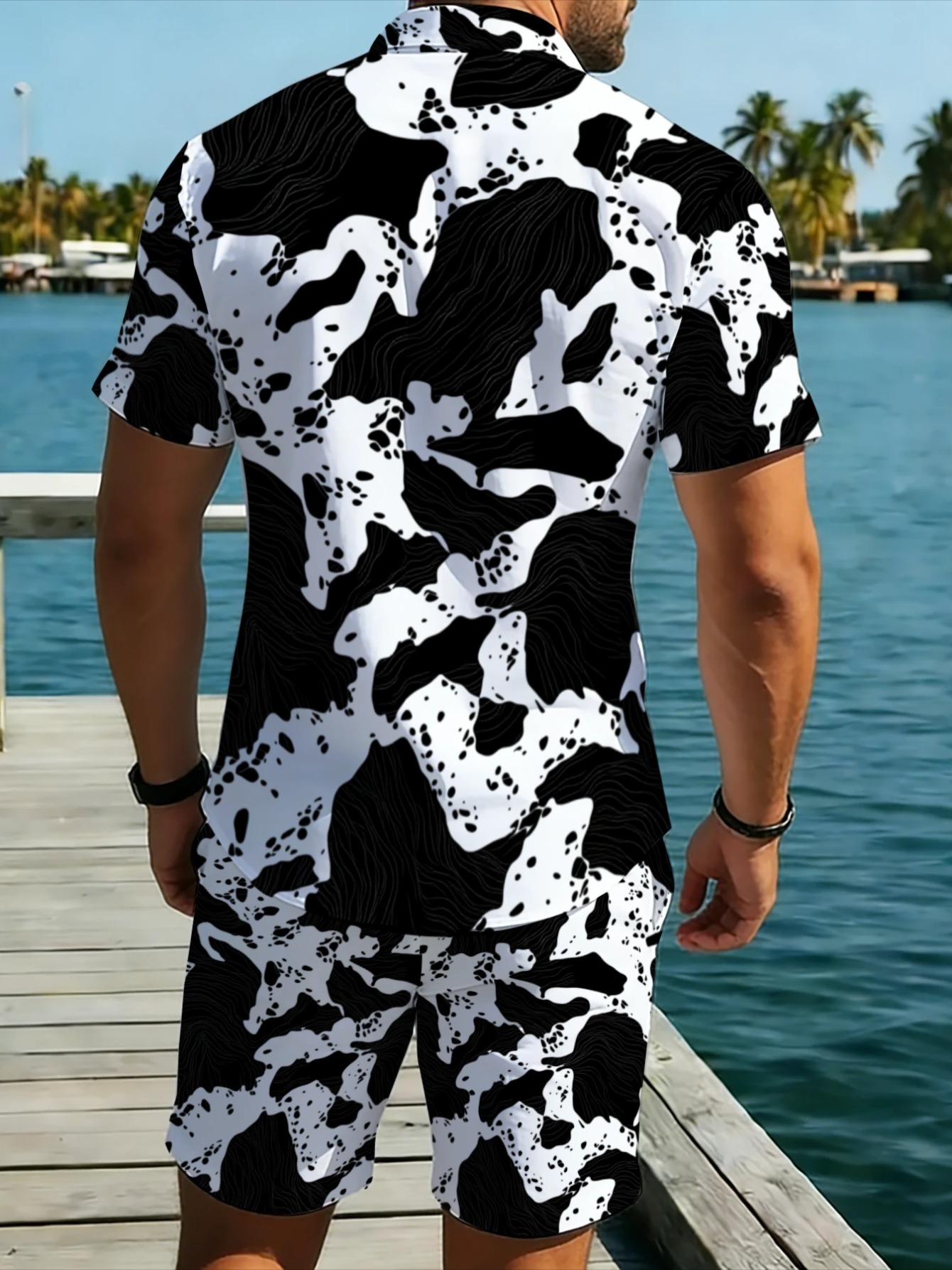 Monochrome Abstract Camouflage - Monochrome Suit Set review and price