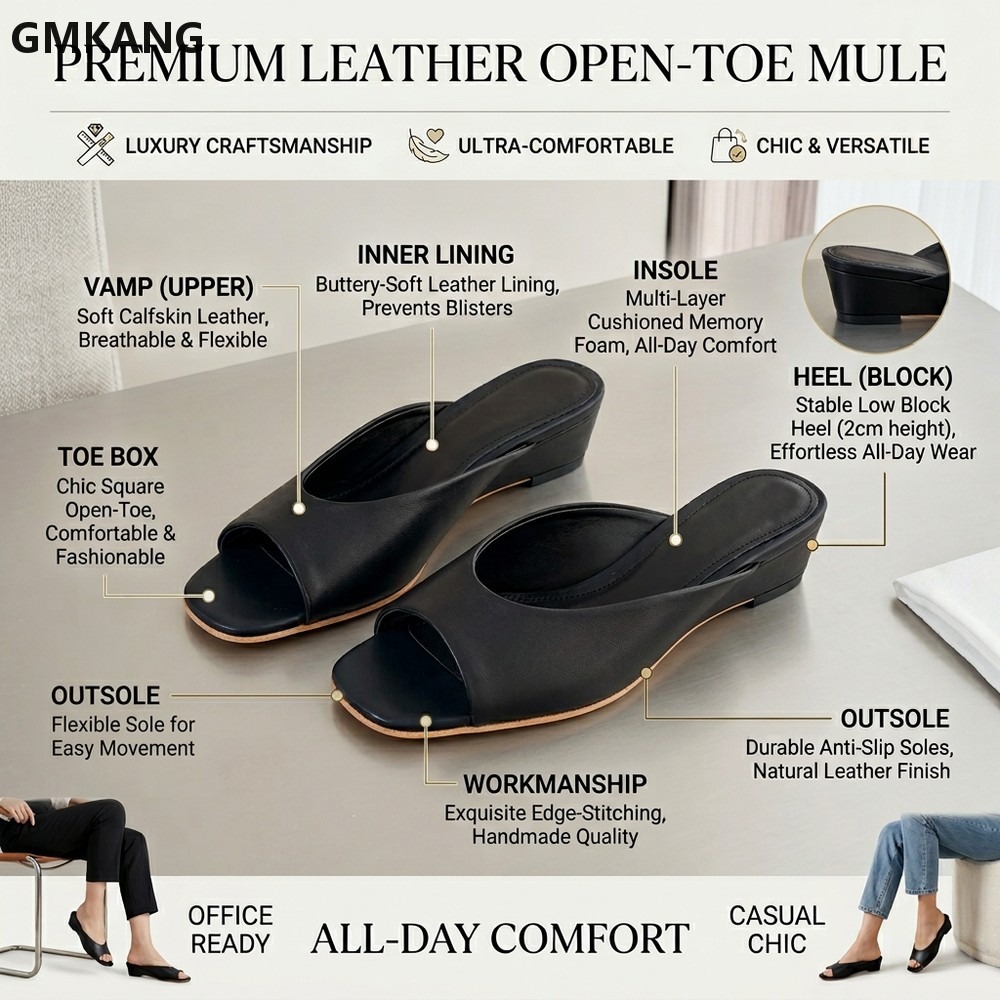 Women’s Square Toe Slip On Mul - Kitten Heel Women review and price