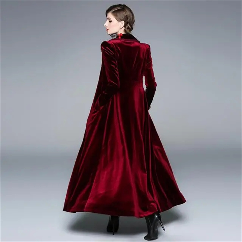 Golden Velvet Long Windbreaker - Trench Coat Formal review and price