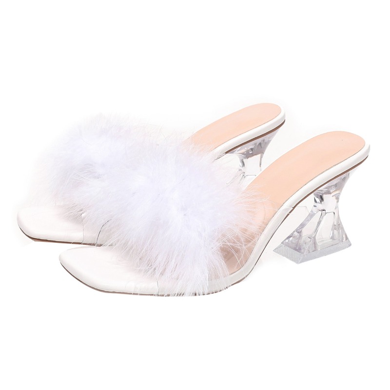 2025 New Elegant Sexy Feather  - Kitten Heel Women review and price