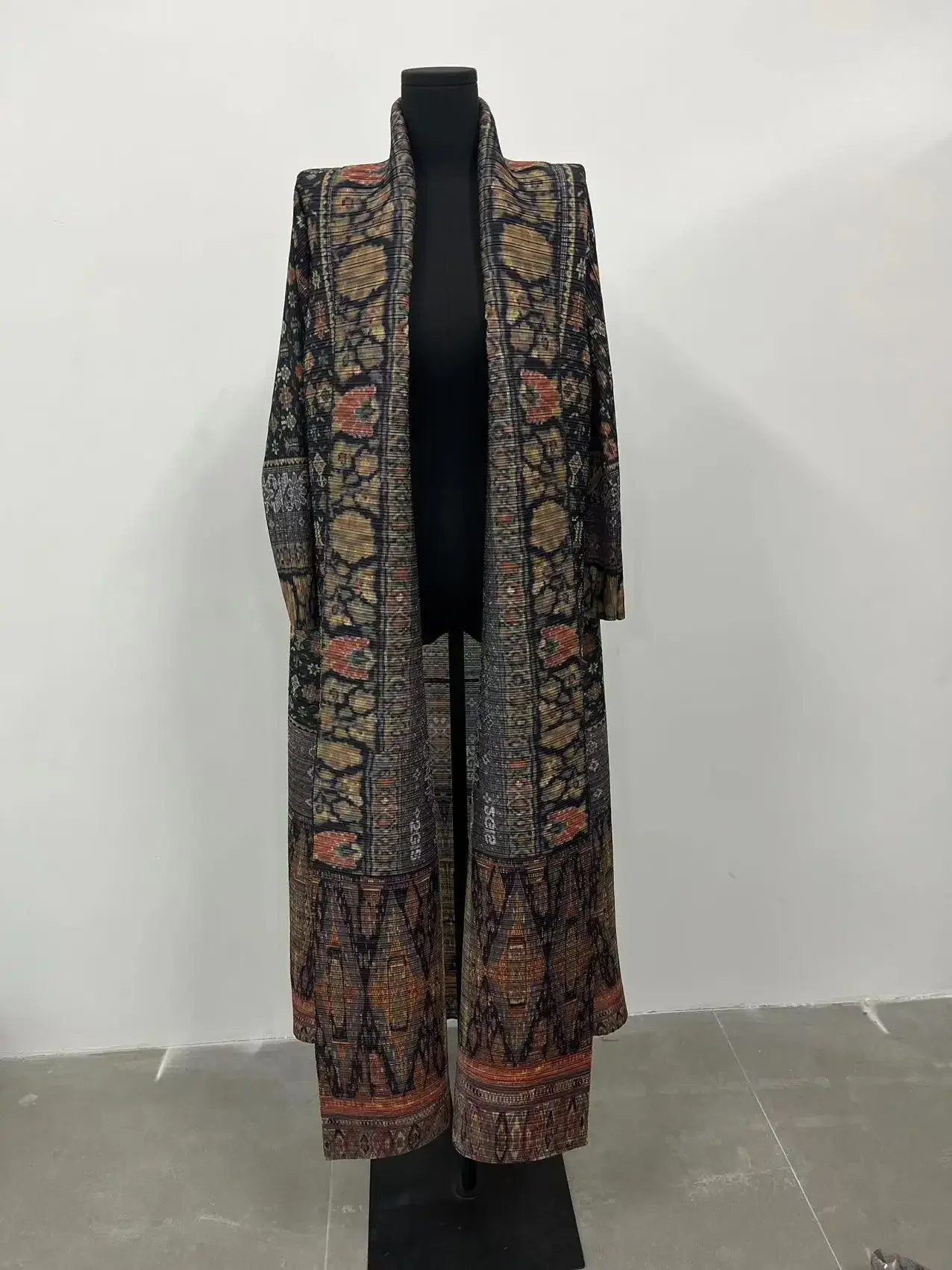 Miyake Pleated Print Foldable  - Trench Coat Formal review and price