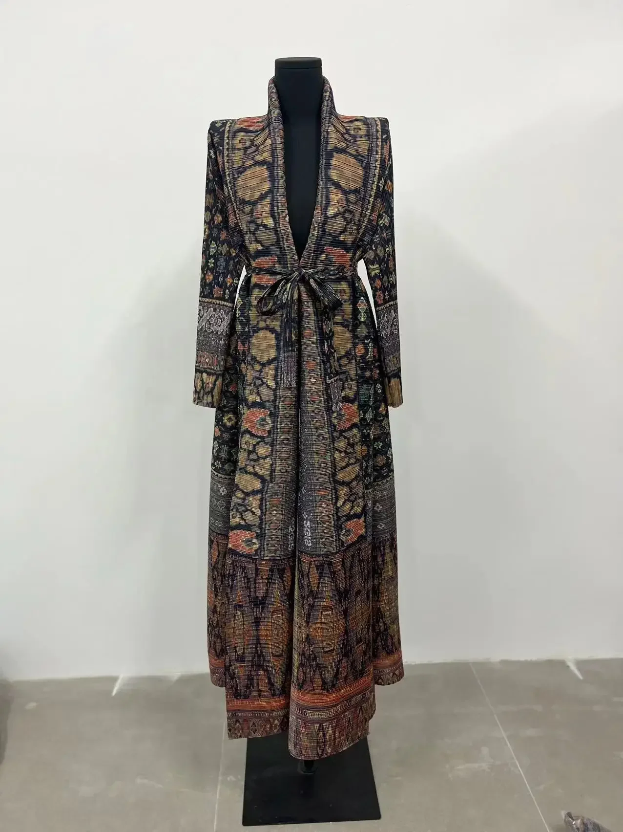 Miyake Pleated Print Foldable  - Trench Coat Formal review and price