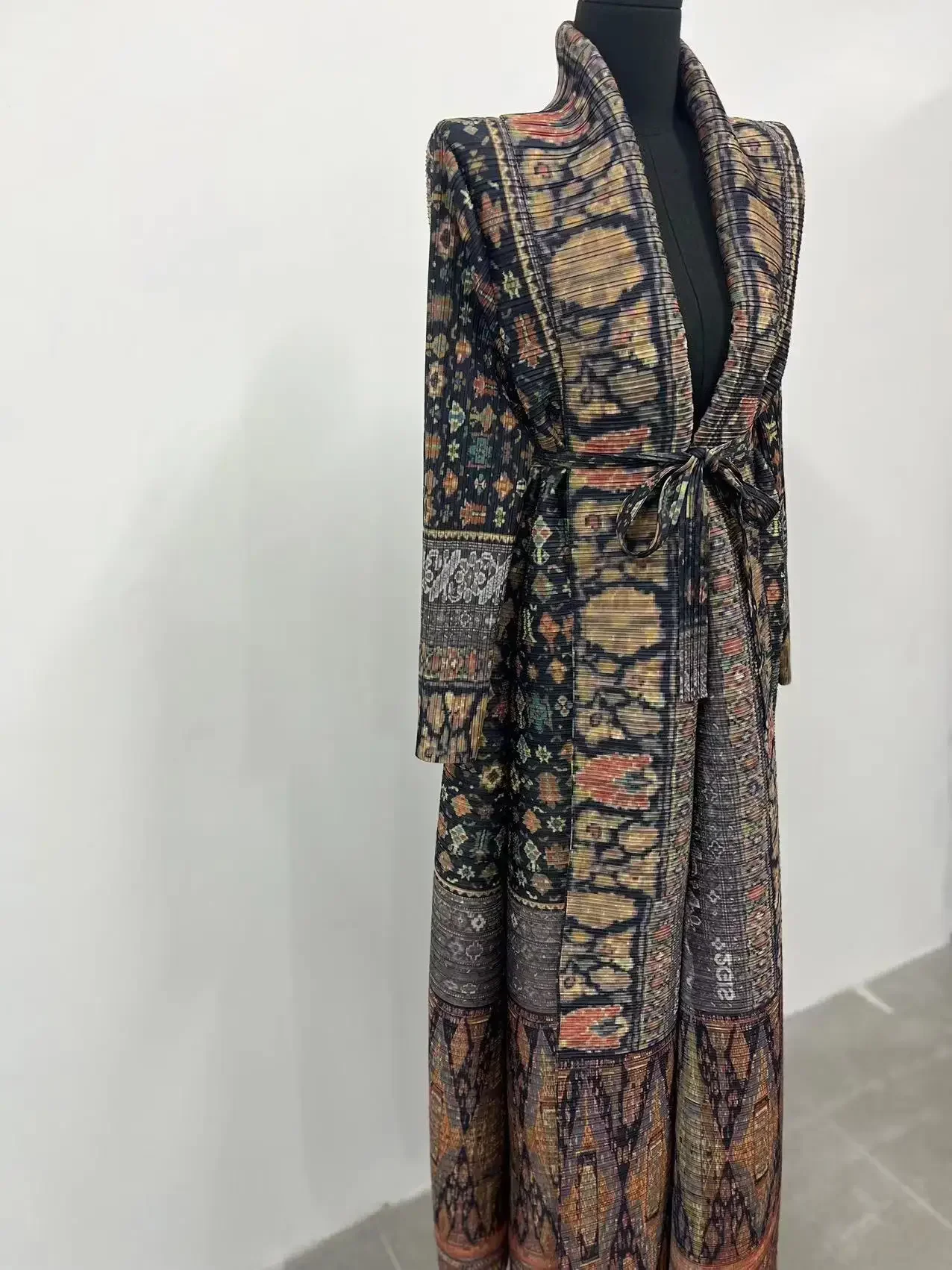 Miyake Pleated Print Foldable  - Trench Coat Formal review and price