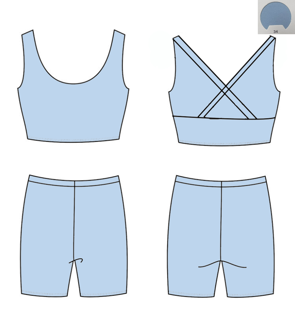 Monochrome Yoga Material Back  - Monochrome Suit Set review and price