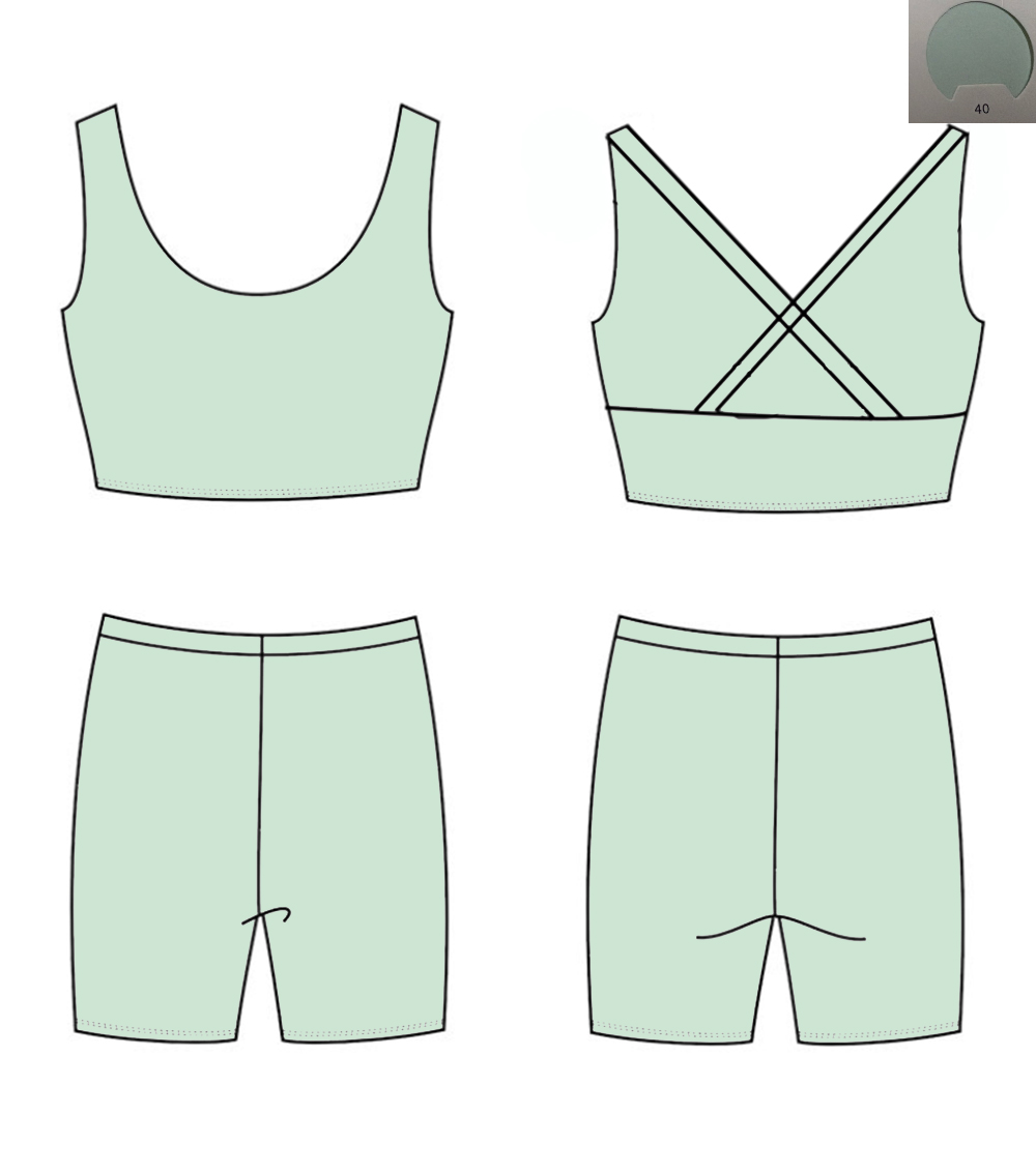 Monochrome Yoga Material Back  - Monochrome Suit Set review and price