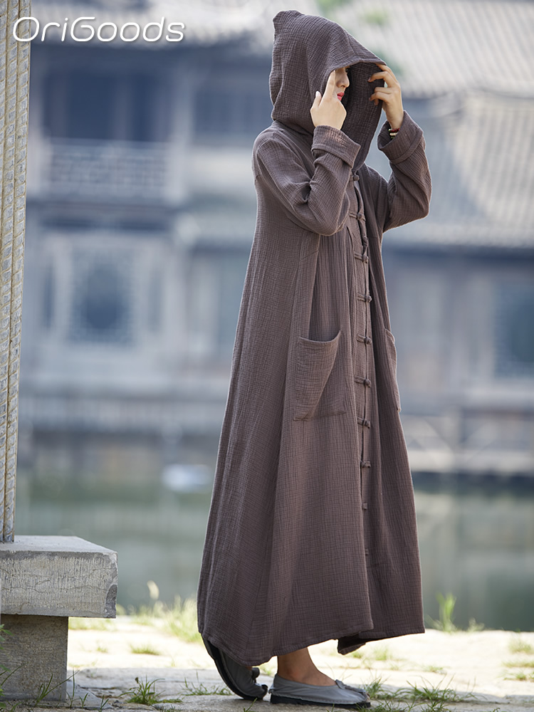 OriGoods Woman Hooded Long Coa - Trench Coat Formal review and price