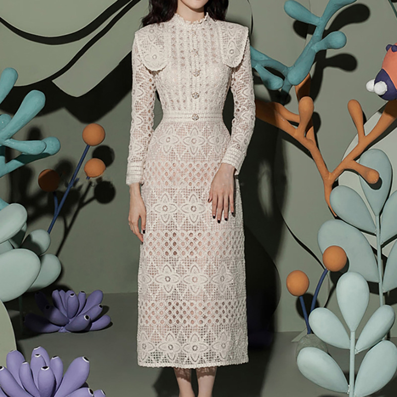 Putao Lace Midi Evening Dress  - Formal Gala Wear Women review and price