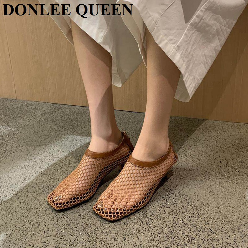 Vintage Mesh Square Toe Mule S - Kitten Heel Women review and price