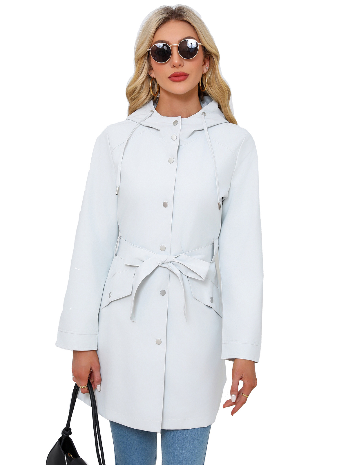 Spring Autumn New Hooded Water - Trench Coat Formal review and price