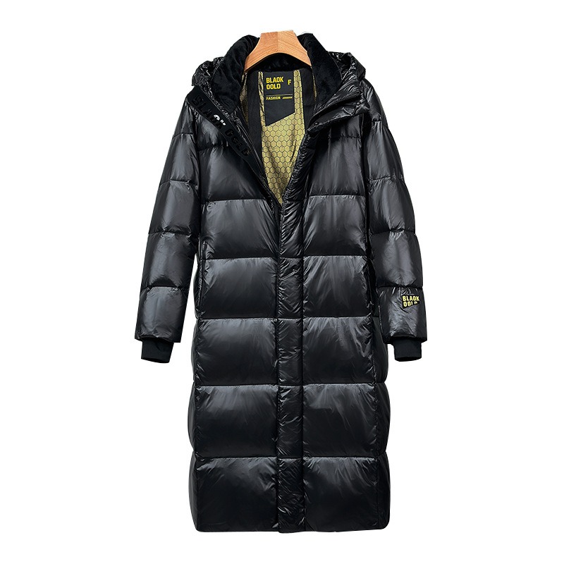 Winter Black Hooded Down Jacke - Trench Coat Formal review and price