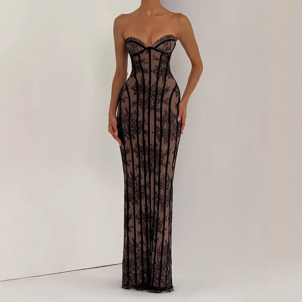 Strapless Bodycon Maxi Dress f - Woman Formal Wear review and price