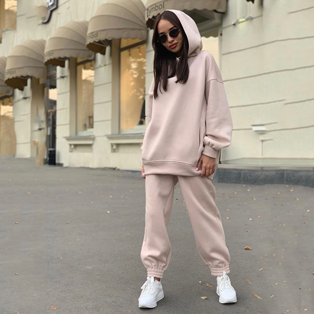 Monochrome Hooded Hoodie Set C - Monochrome Suit Set review and price