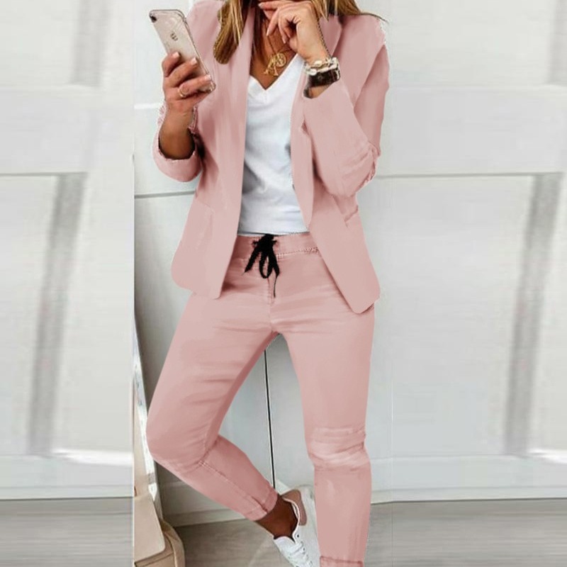 Women's Monochrome Casual Busi - Monochrome Suit Set review and price